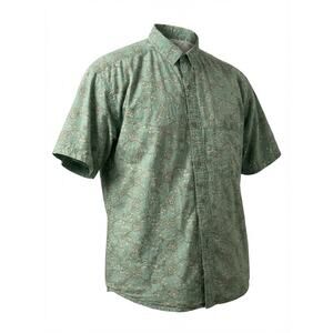 Gitano Shirt Mens Size S Teal Paisley Button Up Collar Boho Relaxed Fit Vintage